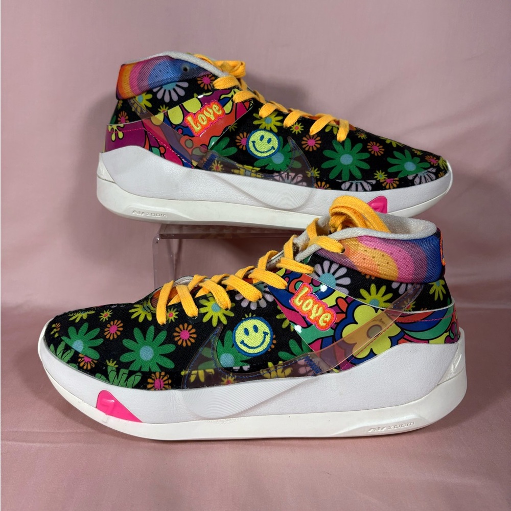 Nike Kevin Durant No. 7 Easy Money Sniper Peace Love M's Shoes Da1340-100 SZ 9.5